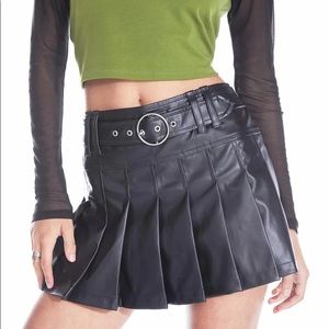Delia’s leather skirt